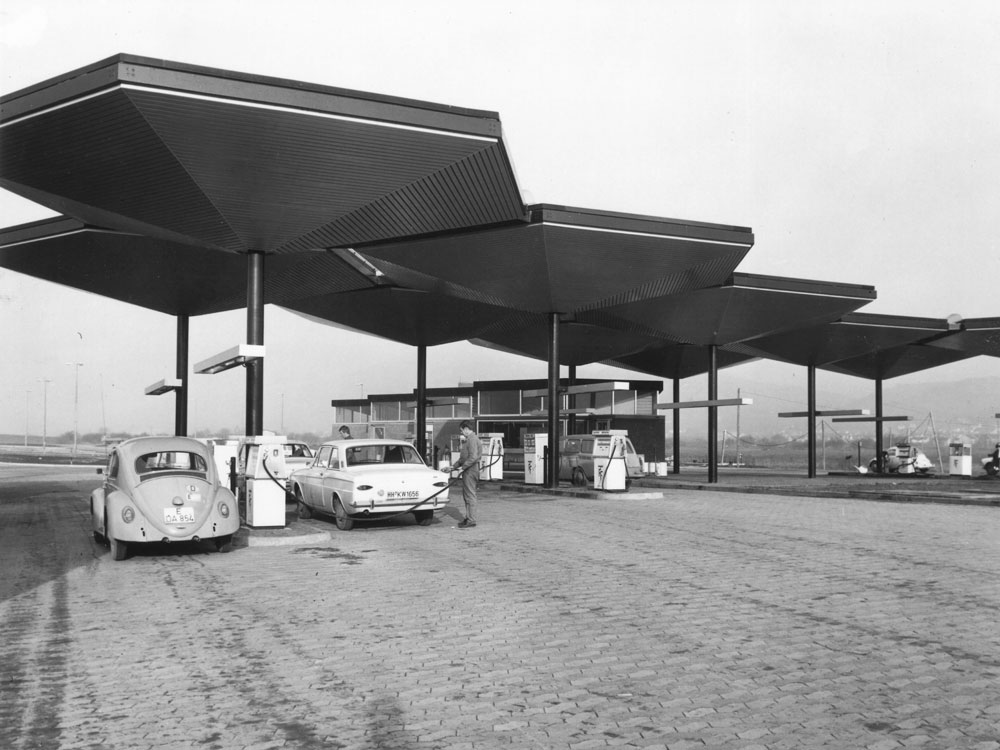 BAB-Tankstelle Bergstraße 60er Jahre